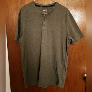 Sonoma | Men's M | Dark Green Flexwear Button Tee